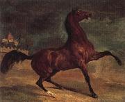 Alfred Dehodencq, Horse in a landscape